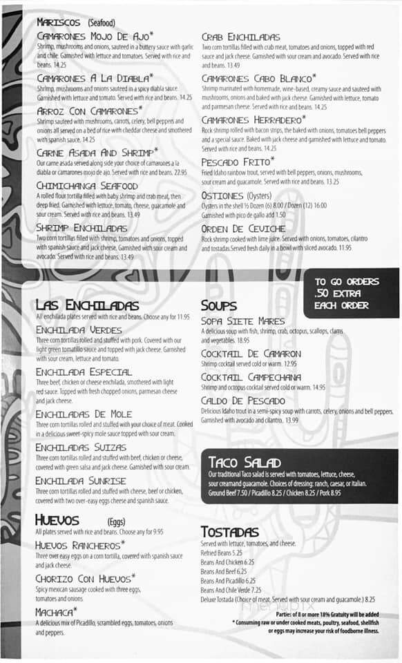 El Herradero - Mountain Home, ID menu_pic