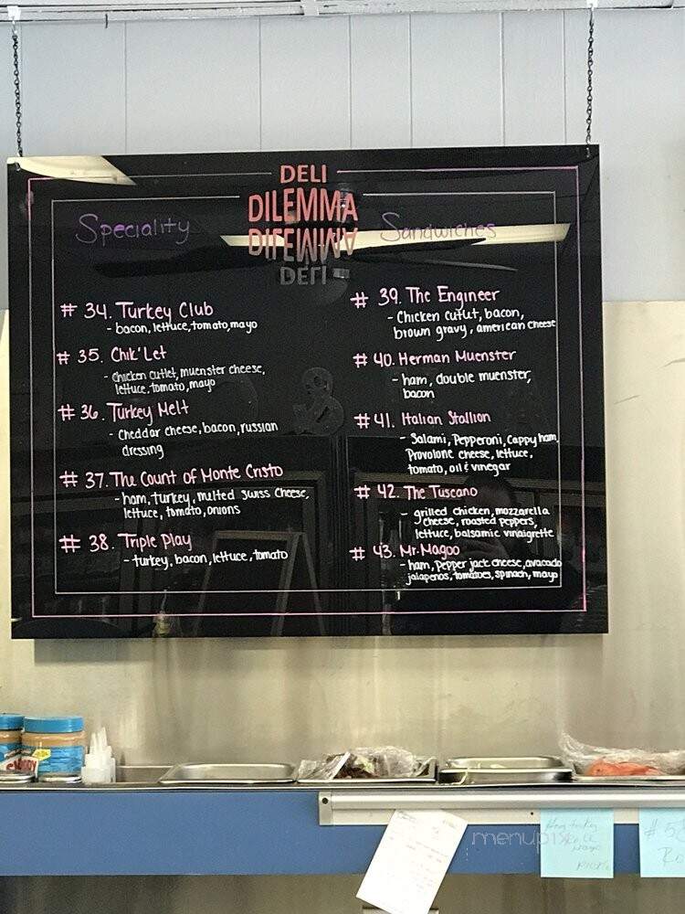 Chris's Deli - Mineola, NY menu_pic