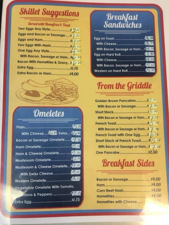 Eddy's Restaurant - Kingston, NY menu_pic
