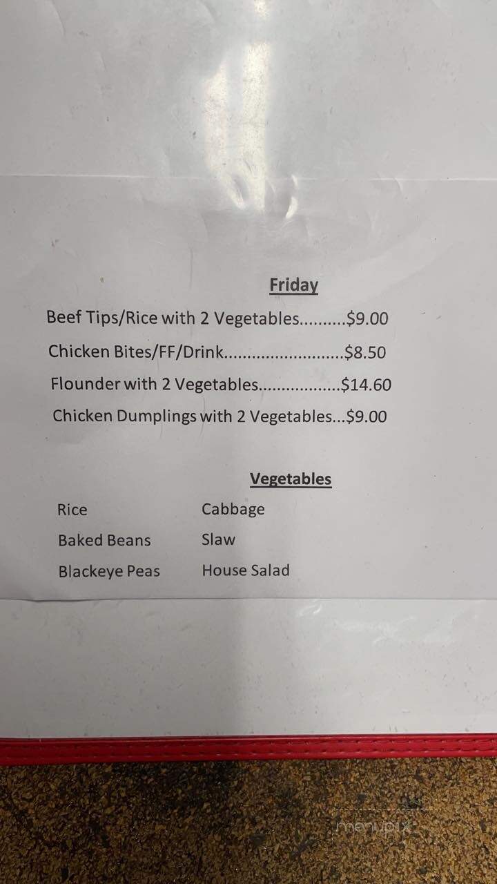 Brownie-Lu Restaurant - Siler City, NC menu_pic