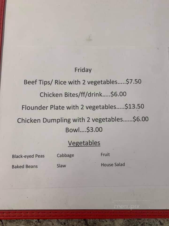 Brownie-Lu Restaurant - Siler City, NC menu_pic