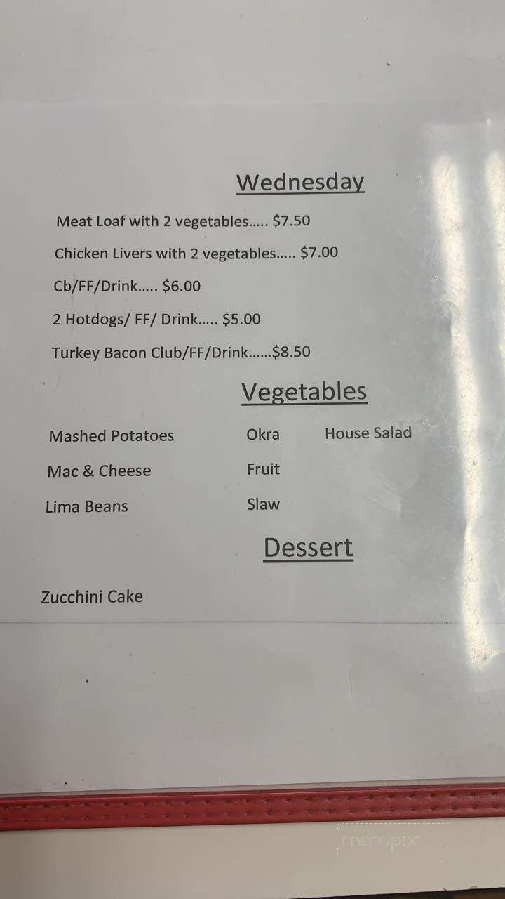 Brownie-Lu Restaurant - Siler City, NC menu_pic