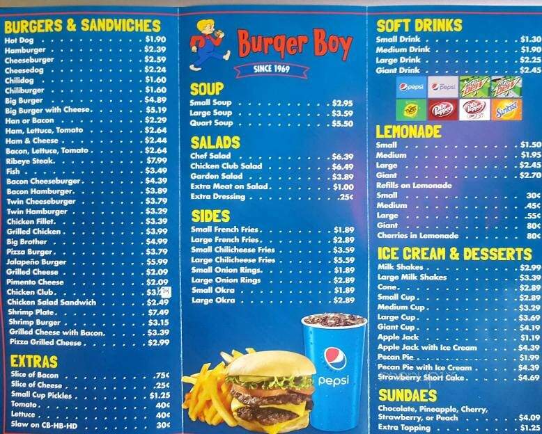 Burger Boy - Wilson, NC menu_pic