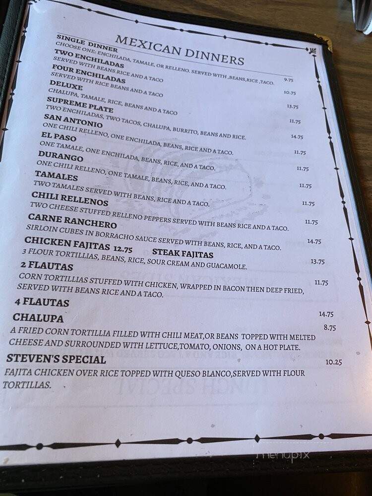 Glasgow's Cafe - Bentonville, AR menu_pic