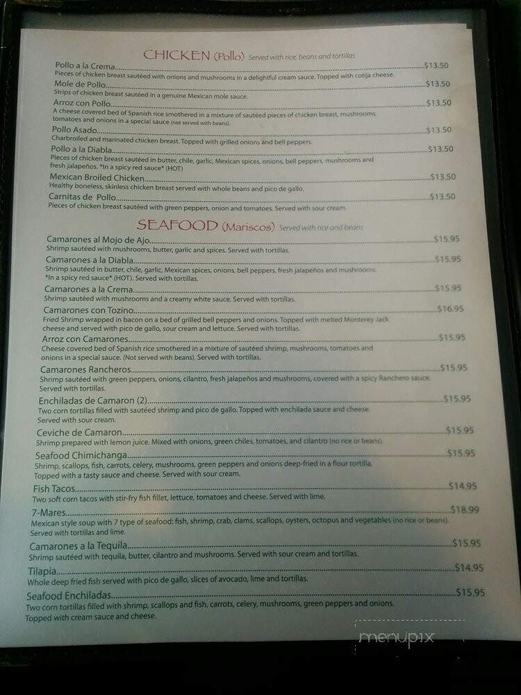 Dos Amigos Mexican Restaurant - Weed, CA menu_pic