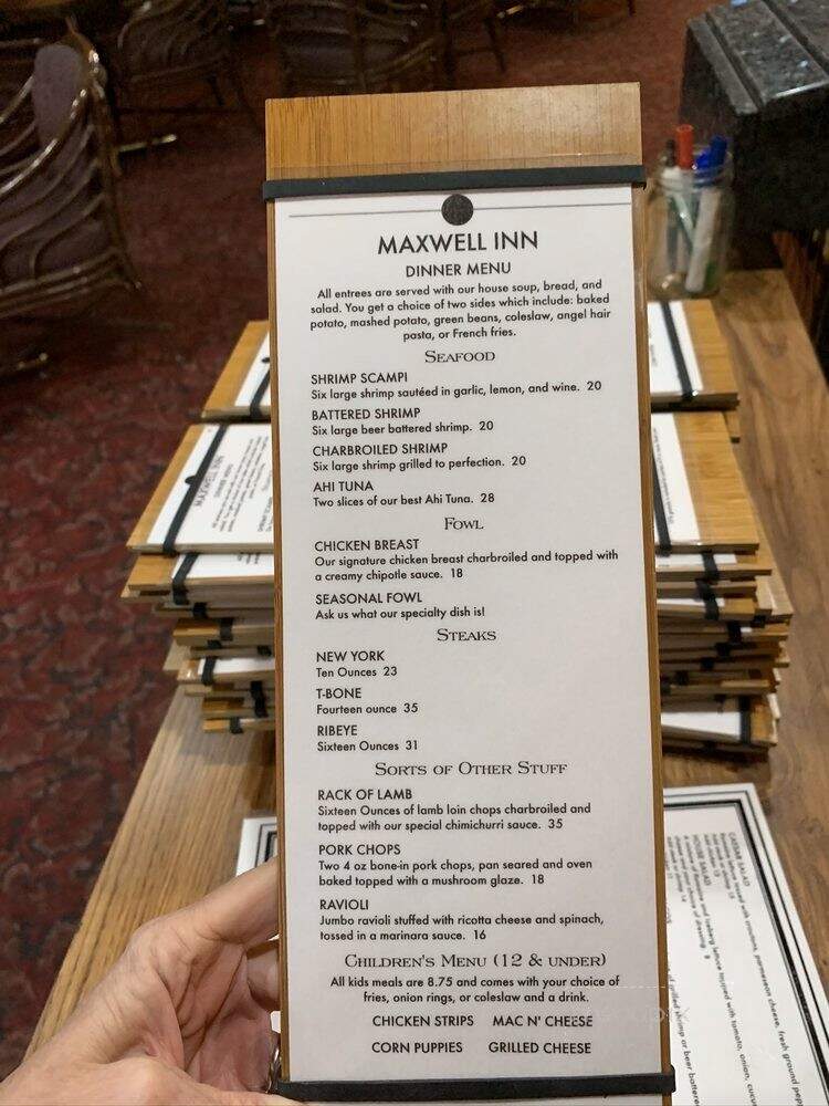 Maxwell Inn - Maxwell, CA menu_pic
