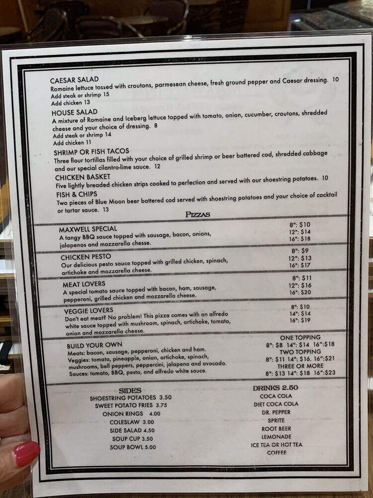 Maxwell Inn - Maxwell, CA menu_pic