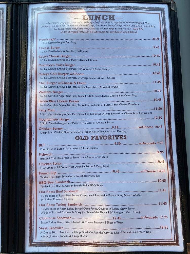 Kopper Kettle Cafe - Chester, CA menu_pic