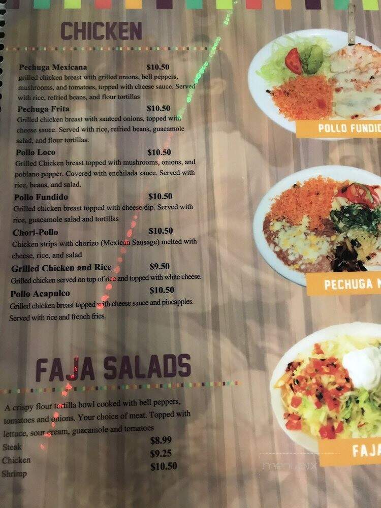 El Campesino - Scottsboro, AL menu_pic