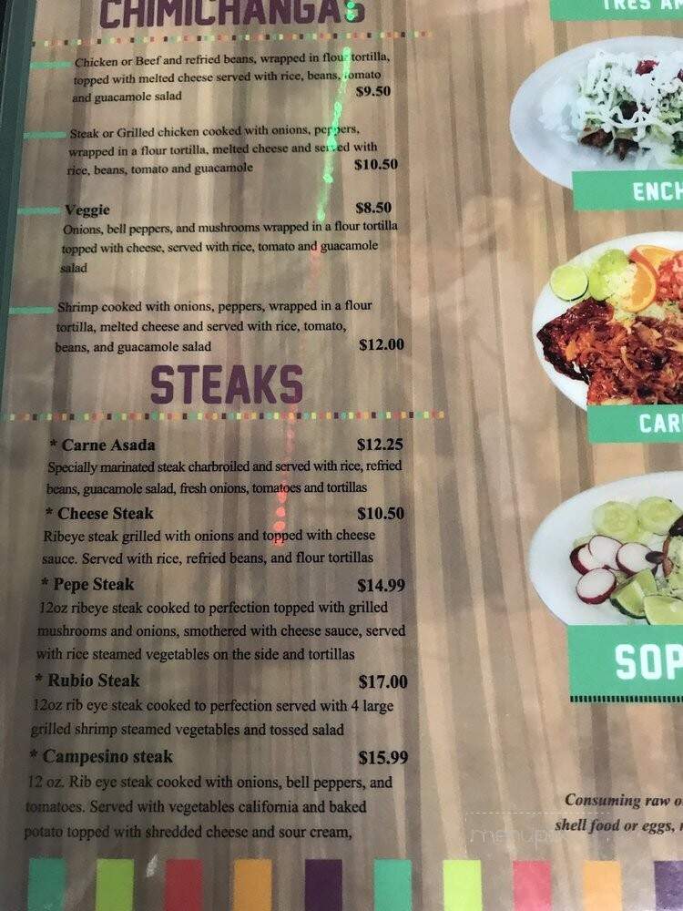 El Campesino - Scottsboro, AL menu_pic