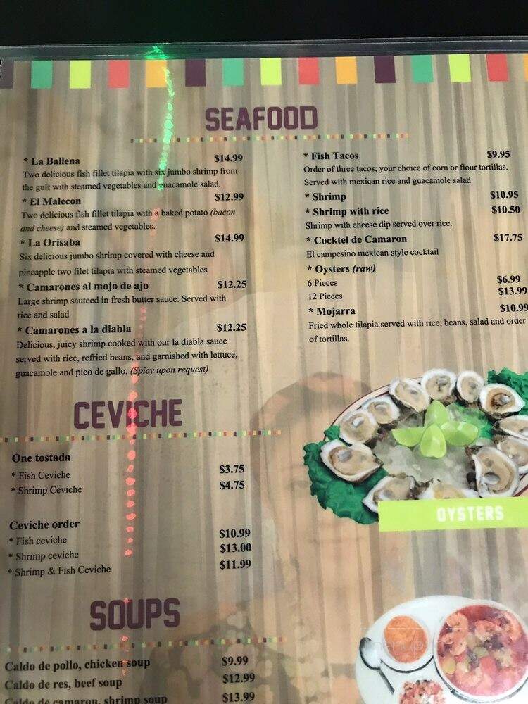 El Campesino - Scottsboro, AL menu_pic