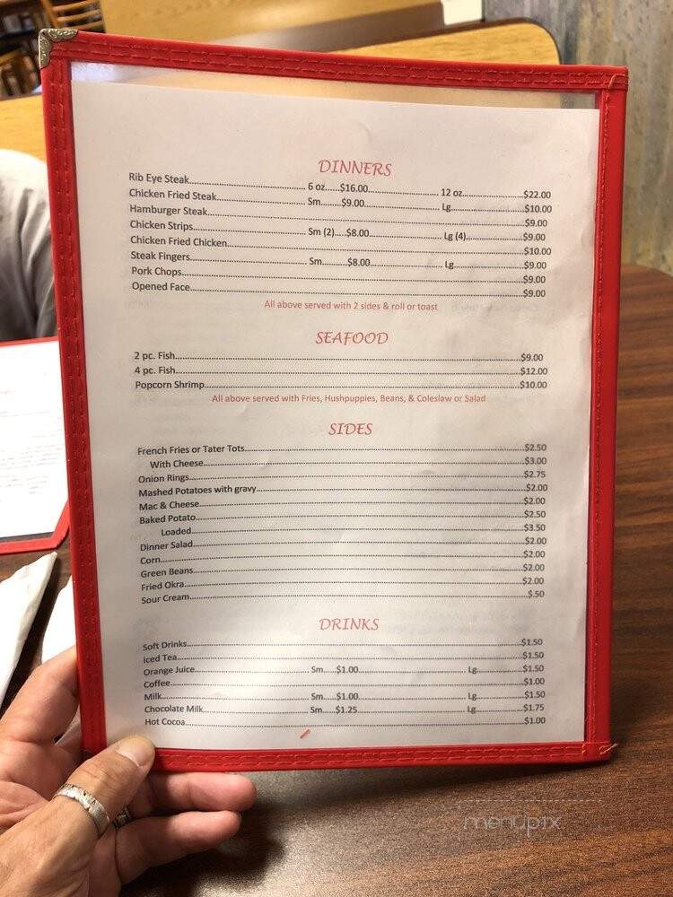 The Feed Bin Cafe - Caney, OK menu_pic
