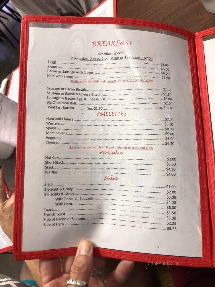 The Feed Bin Cafe - Caney, OK menu_pic