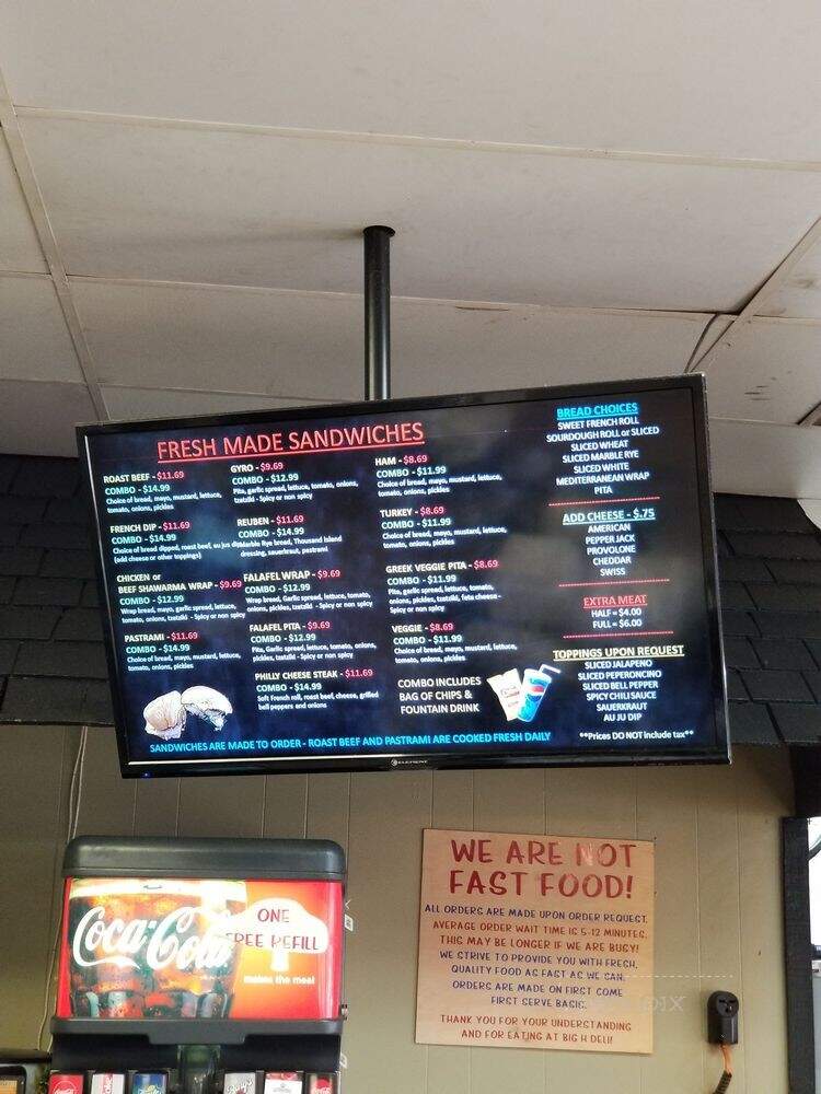 Big H Deli - Fairfield, CA menu_pic