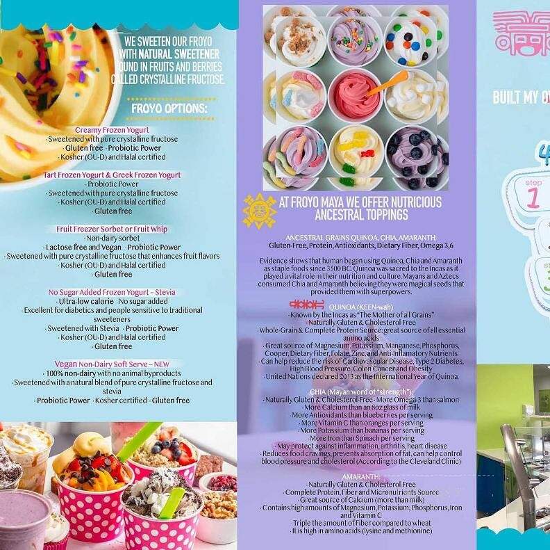 Froyo Maya Frozen Yogurt - Scottsdale, AZ menu_pic