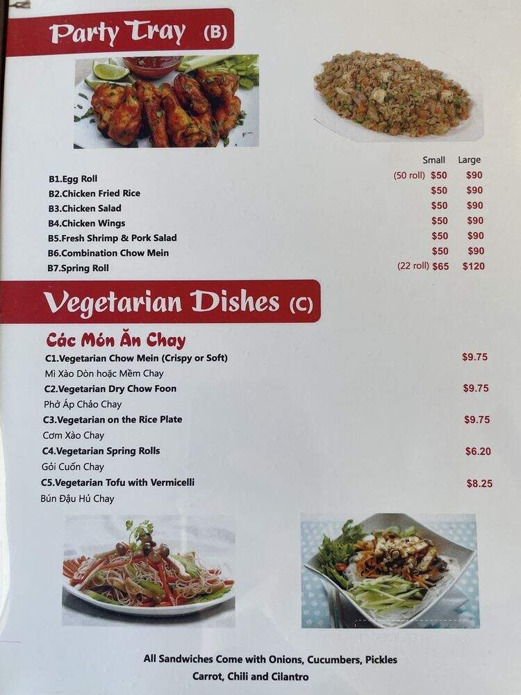 Pho Tam & Grill - El Cajon, CA menu_pic