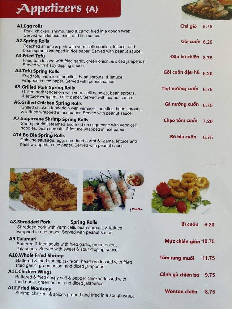 Pho Tam & Grill - El Cajon, CA menu_pic