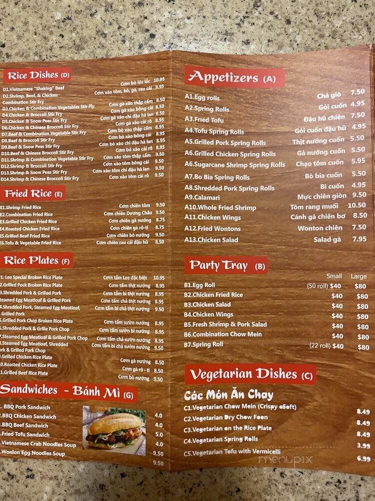 Pho Tam & Grill - El Cajon, CA menu_pic