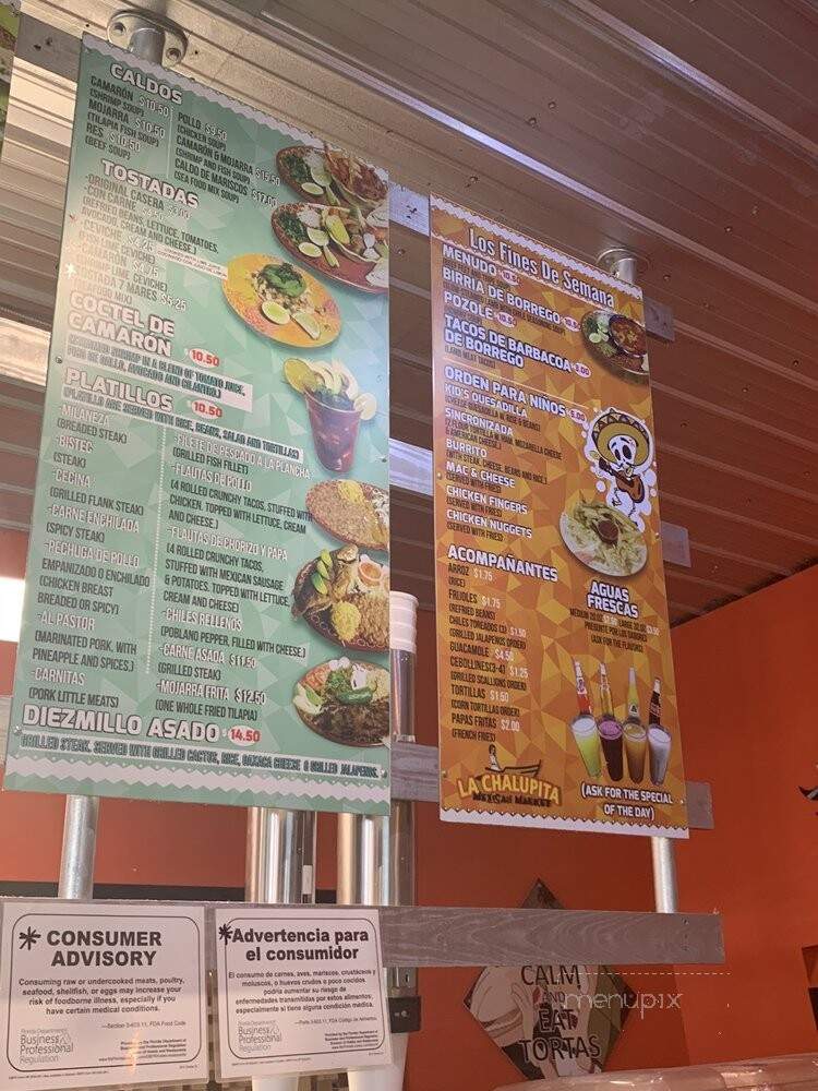 La Chalupita Mexican Market - Santa Rosa Beach, FL menu_pic