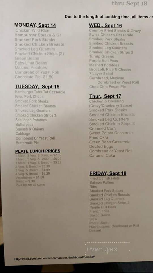 Son-in-Law's - Tupelo, MS menu_pic