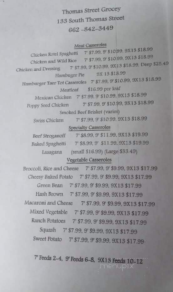 Son-in-Law's - Tupelo, MS menu_pic