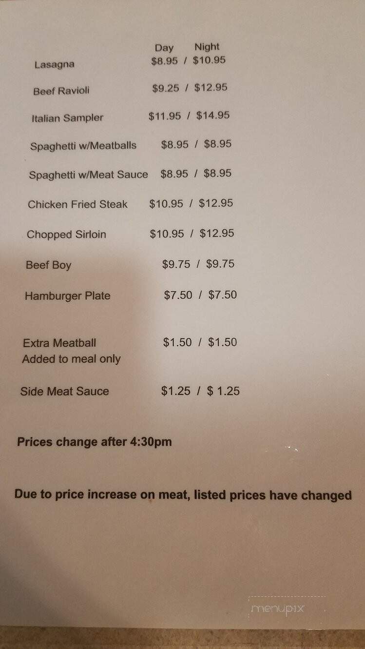 Pizzini's Italian Restaurant - Houston, TX menu_pic