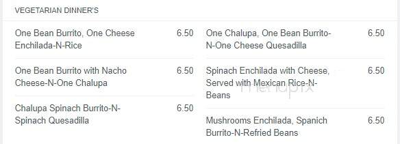 La Hacienda Mexican Restaurant - Orange City, FL menu_pic