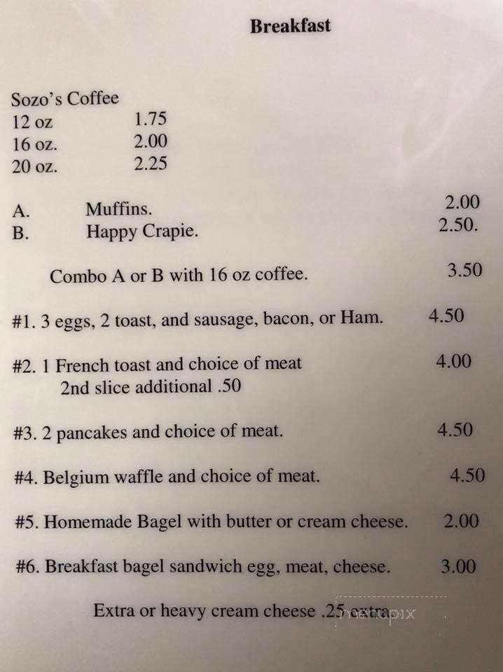 Chocolate Moose - Portland, MI menu_pic