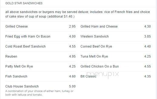 Gold Star Family Restaurant - Rochester Hills, MI menu_pic