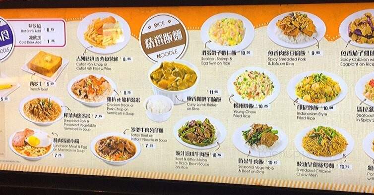 Mambo Cafe - Richmond, BC menu_pic