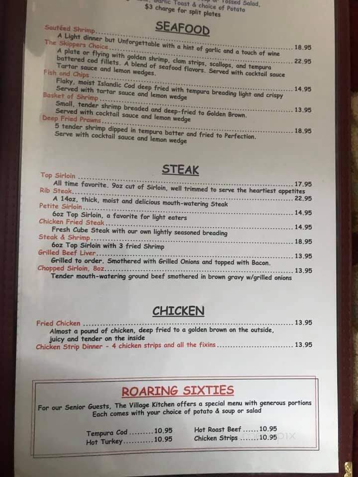 Village Kitchen Restaurant - Priest River, ID menu_pic