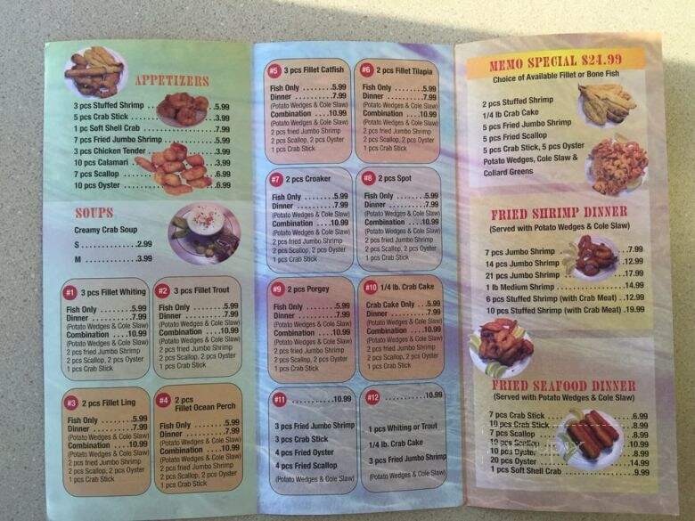 Nemo Seafood - District Heights, MD menu_pic