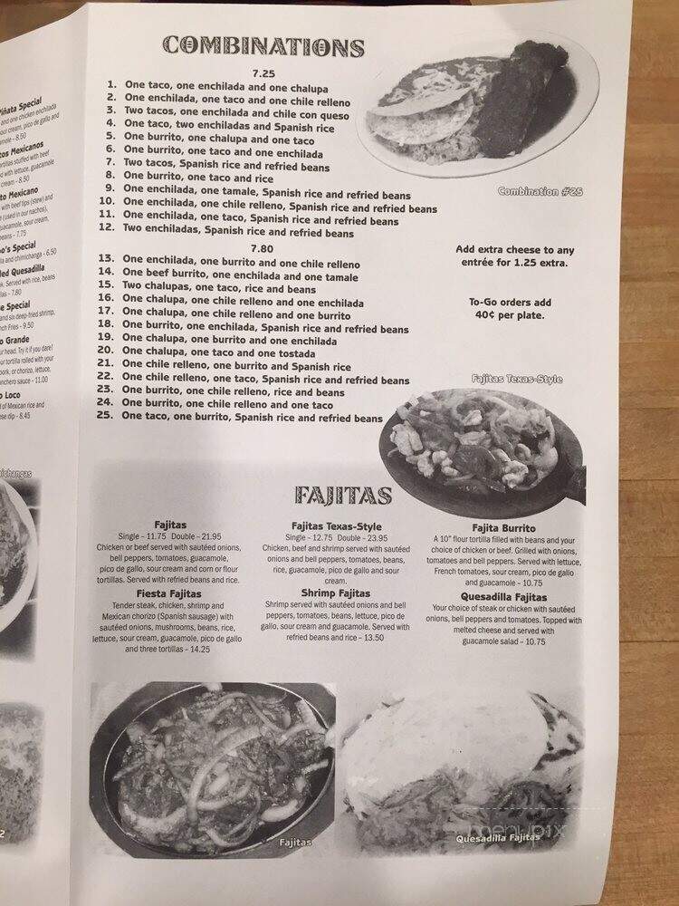 La Pinata Mexican Restaurant - Meridian, MS menu_pic