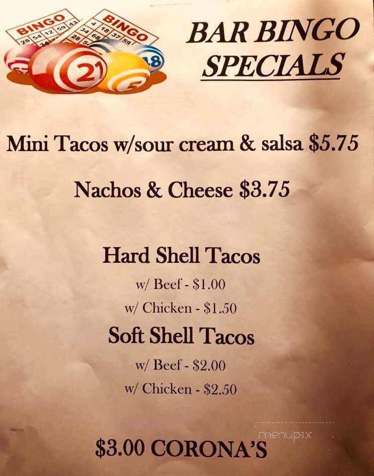 Lakeview Inn - Brackney, PA menu_pic