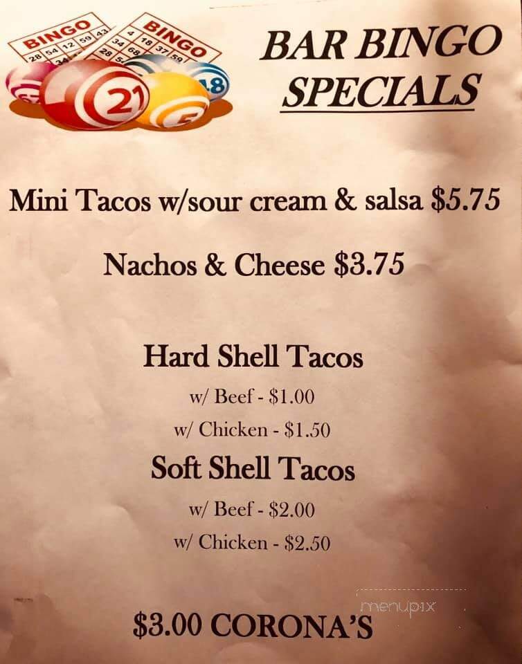 Lakeview Inn - Brackney, PA menu_pic