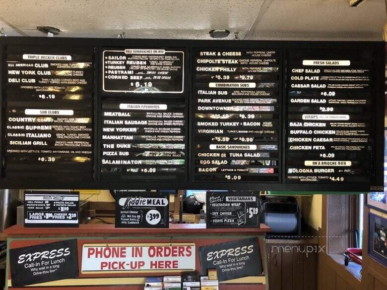 Classics Sandwiches & Subs - Richmond, VA menu_pic