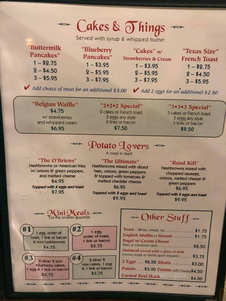 Time Out - Washburn, WI menu_pic