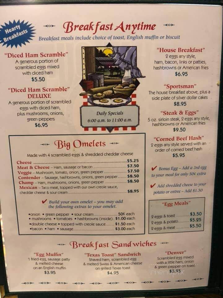 Time Out - Washburn, WI menu_pic