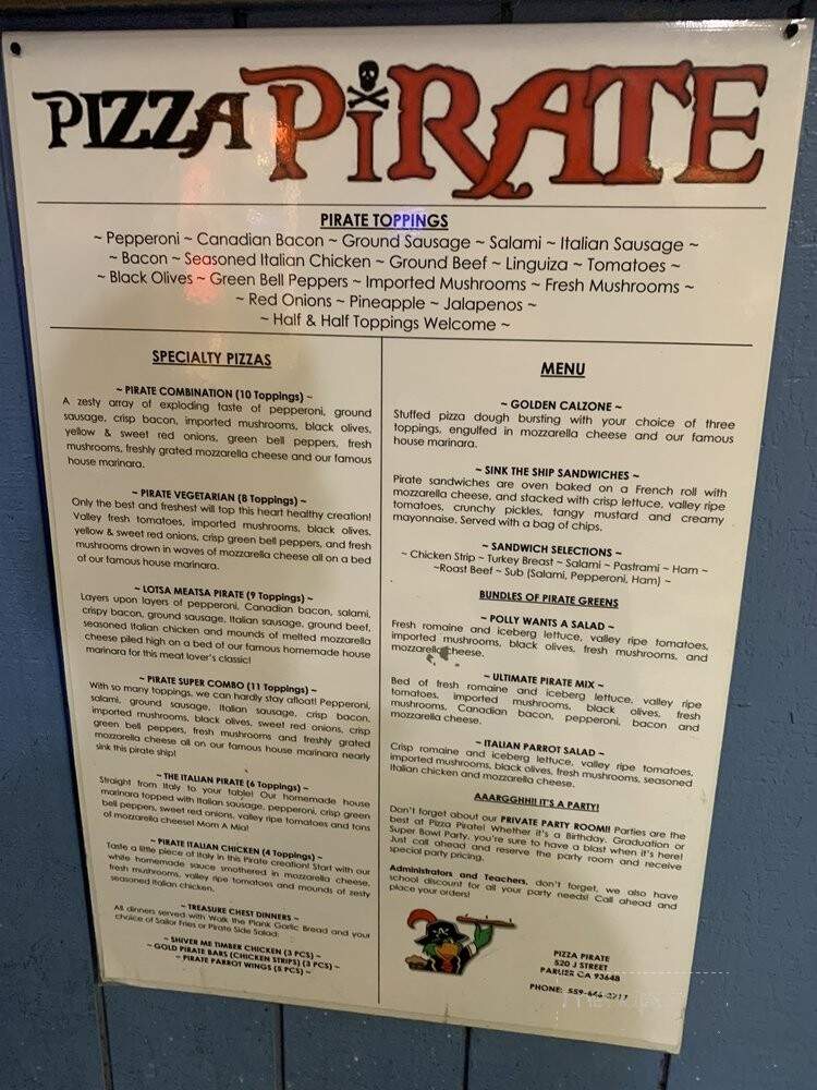 Pizza Pirate - Parlier, CA