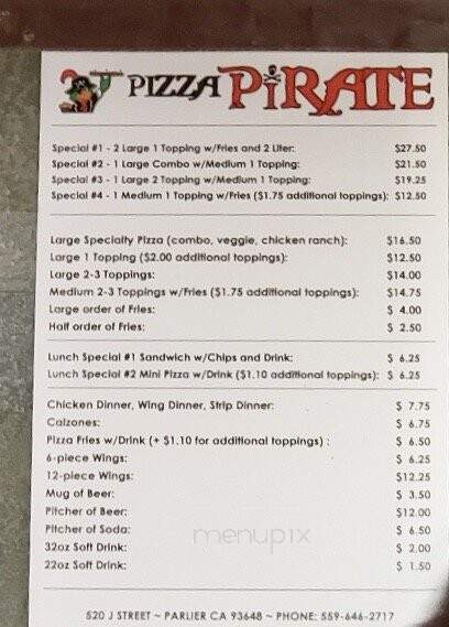 Pizza Pirate - Parlier, CA