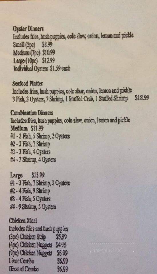 D & T Restaurant - Pineville, LA menu_pic