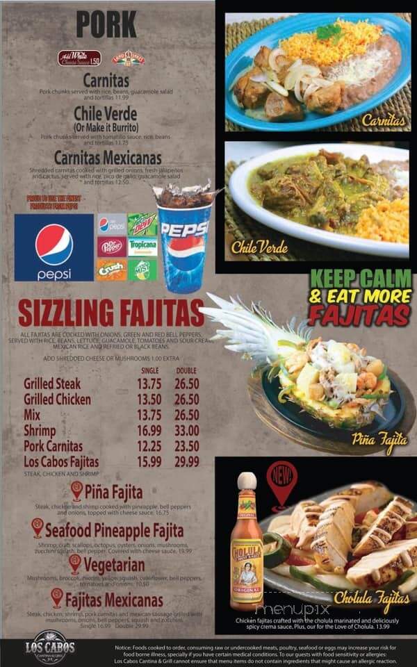 Los Cabos - Wichita, KS menu_pic