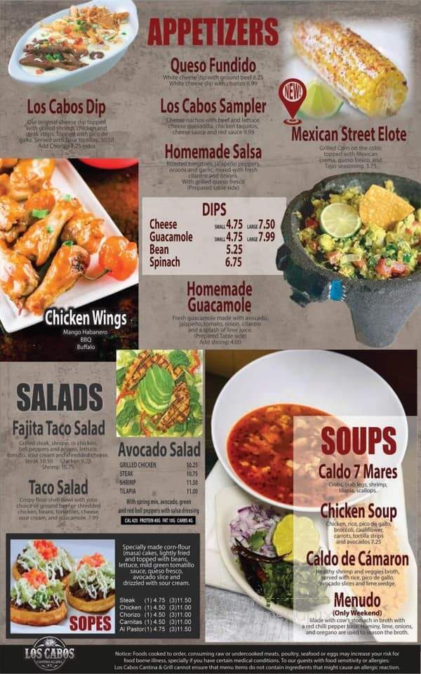 Los Cabos - Wichita, KS menu_pic