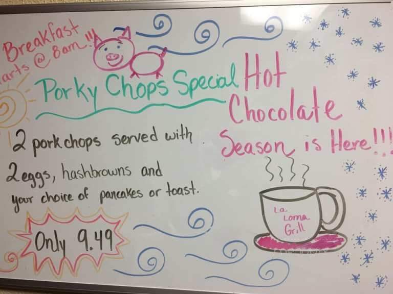 La Loma Grill - Camden, AR menu_pic