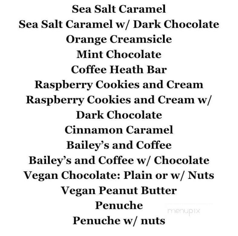 The Fudge Lady - Uxbridge, MA menu_pic