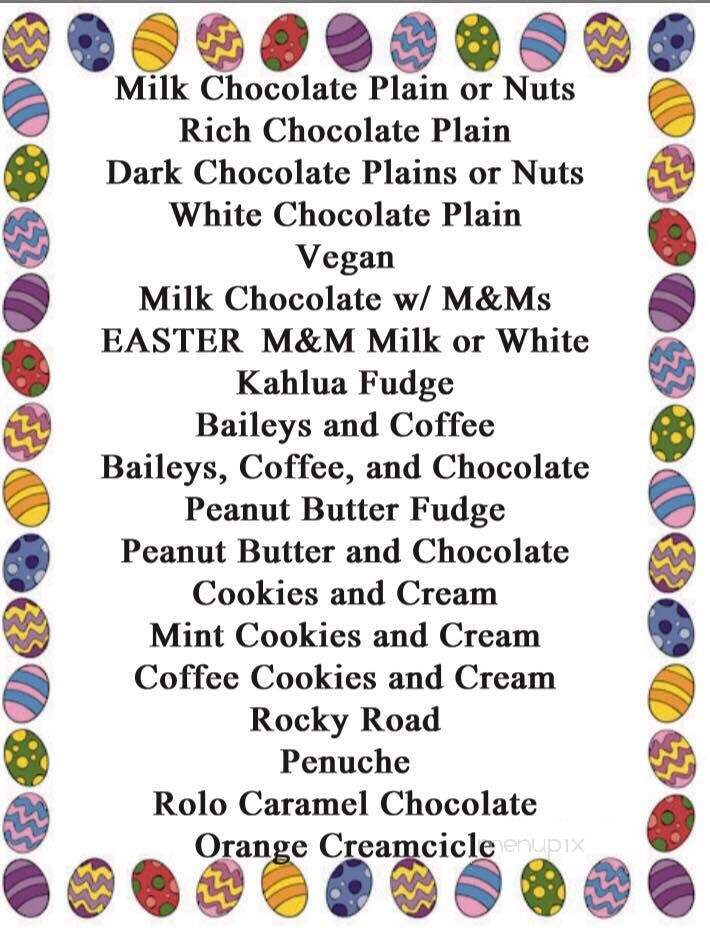 The Fudge Lady - Uxbridge, MA menu_pic
