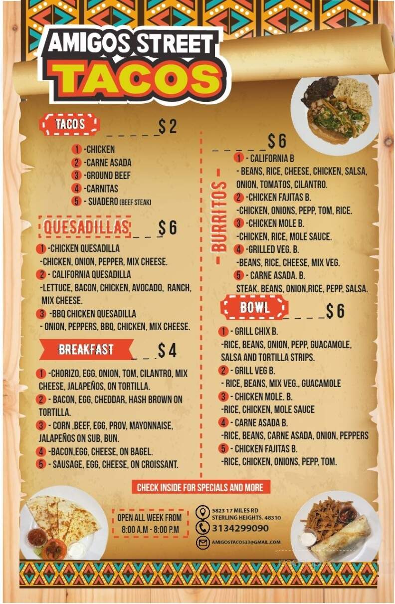 Order AMIGOS TACOS - Manhattan Beach, CA Menu Delivery [Menu