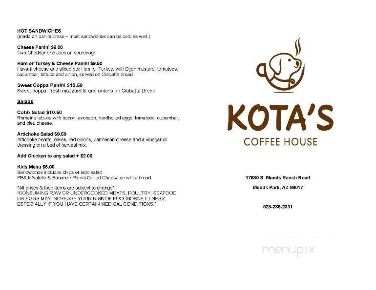 Kota's Coffee House - Munds Park, AZ