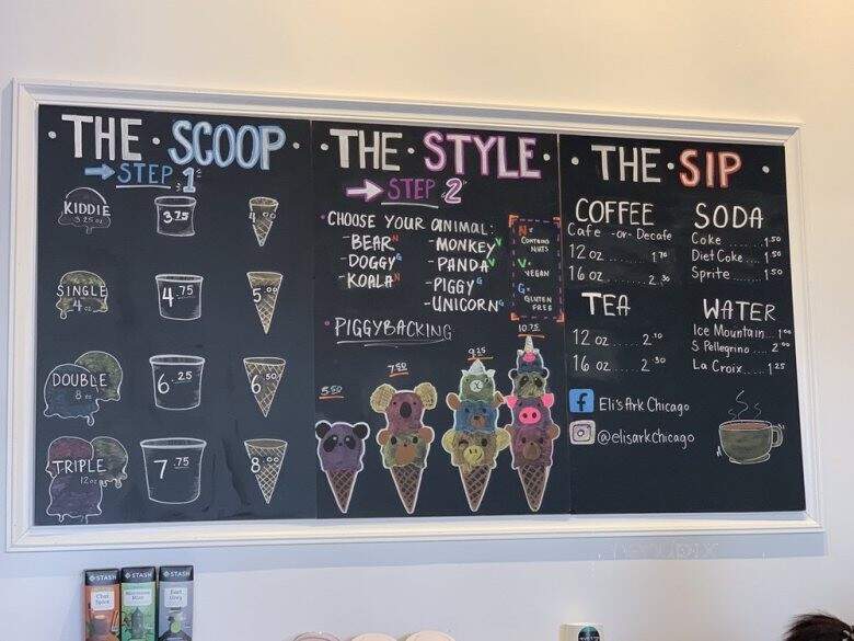 Eli's Ark - Chicago, IL menu_pic