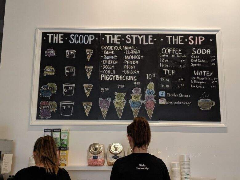 Eli's Ark - Chicago, IL menu_pic